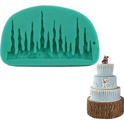 Snow Lace Silicone Fondant Mould Decorating Tools For Christmas Cakes Chocolate Candy Baking Accessories