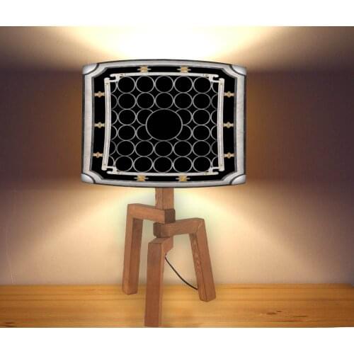 Modern 1082 Pattern Lampshade, Wood Floor Standing Lamp Shade, Night Lamp