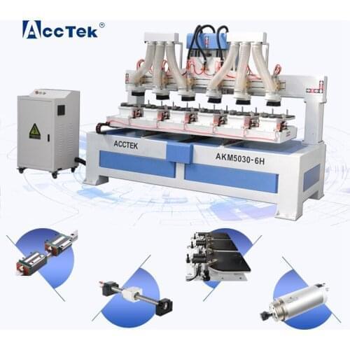 Wood Racket Paddle Bat Cnc Engraving Drilling Machine Wood Cnc Router with Multi Heads