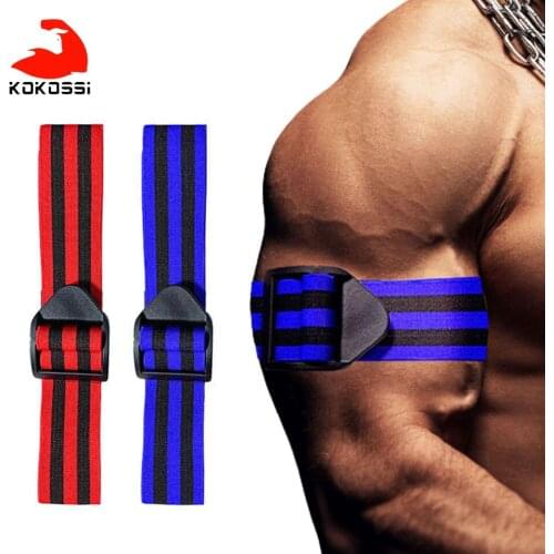 KoKossi BFR Fitness Occlusion Training Bands Arm Leg Muscle Gym Equipment Bodybuilding Weightlifting Protection Arm Bands