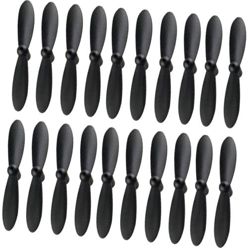 20 pieces Propeller Propellers Airscrew Replacement for Cheerson CX 10 Drone Upgrade Parts Accessory Black