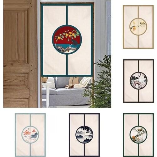 Bedroom Toilet Cloth Curtain Blackout Door Curtain Partition Half Panel Curtain Home Decoratioon