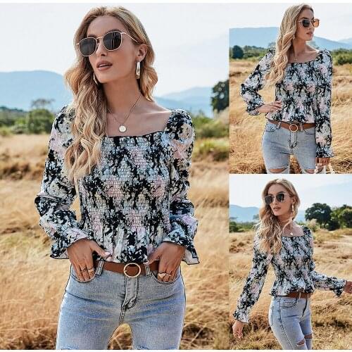 Women Summer T-Shirts Tunic Elastic Waist Print Floral Color Short Sleeve Casual Beach Style Fashion Top Tee Female Blouse C2508