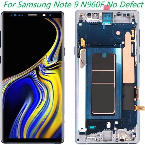 Original Note9 LCD For Samsung Galaxy Note 9 LCD Screen With Bezel Amoled SM-N960F N960U N960F/DS Display Touch Screen Assembly