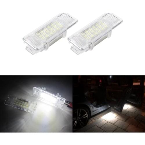 For BMW E39 E53 X5 530d 530i 2x White Led Door Courtesy Lights Welcome Replacement Lamp