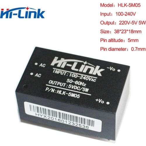 Free shipping 10 pcs/lot 220v 5V/ 5W AC DC isolated switching step down power supply module AC DC converter with good quality