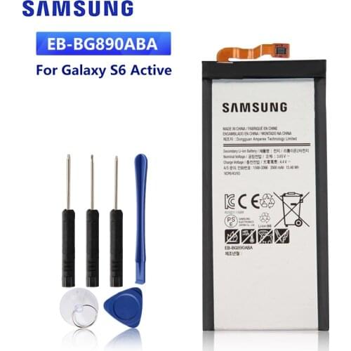 SAMSUNG Original Replacement Battery EB-BG890ABA For Samsung Galaxy S6 Active G890A G870A Authentic Phone Battery 3500mAh