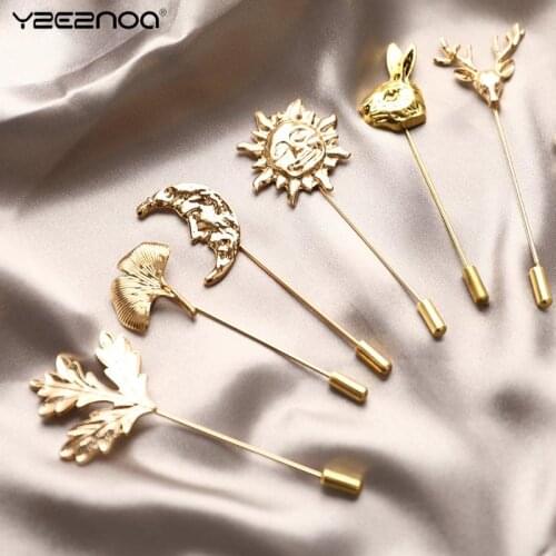 1Pcs Vintage Shape Suit Brooch Pin For Wedding Fashion Jewelry Vintage Brooch Men Women Jewelry Accessories