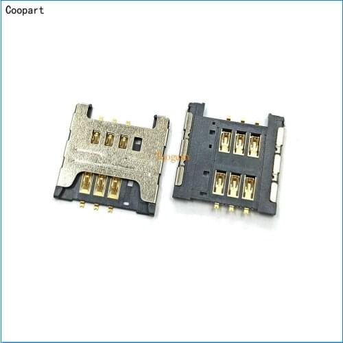 2pcs/lot Coopart New SIM card Socket reader Holder Tray Replacement for Samsung GT-S6500D I9228 S8500 top quality
