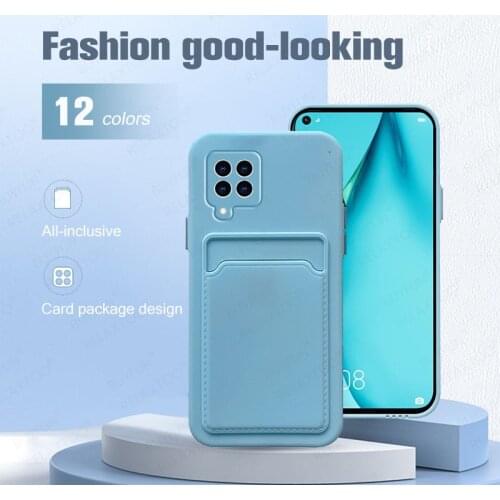 Card Bag Solt Case Cover For Huawei P30 P40 Pro Plus Lite On Hawei Nova Mate 40 30 7 6 Se Mate30 Mate40 40Pro Protector Phone