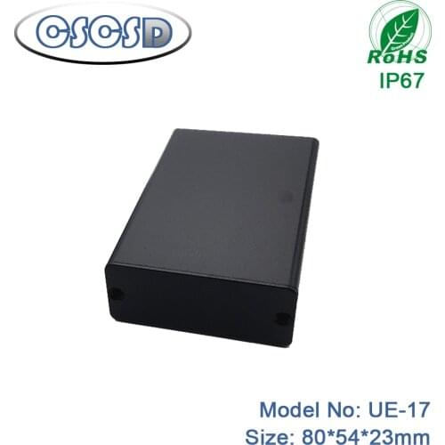 Black Aluminum Printed Circuit Board Box Split Type DIY Electronic Project Enclosure Case Aluminum Casing Box 1pcs 80*54*23mm