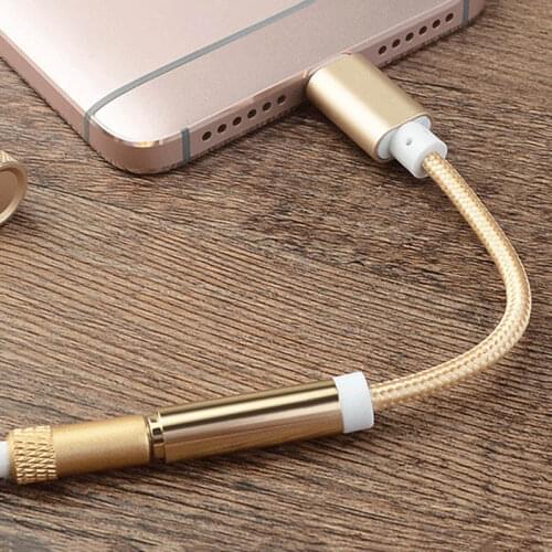 Etmakit USB3.1 Type C to 3.5 Earphone Cable Adapter Male to 3.5mm AUX Audio Female Jack for Letv 2 2Pro Max2 NK-Shopping