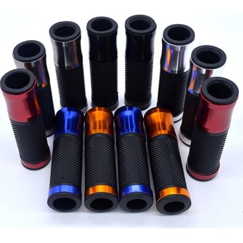 Evomosa 7/8 inch Motorcycle Handlebars Hand Grips Gel Aluminum 22mm Motor Grips for Yamaha Honda Suzuki Kawasaki