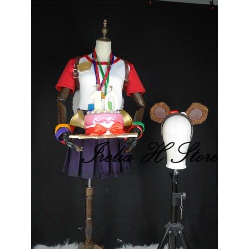 Customized LOL Cosplay Annie 10 Anniversary edition Annie Cosplay Costume shirt skirt daily set Poro backpack props