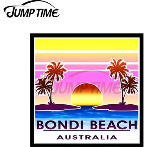 JumpTime 13 x 12cm For Bondi Beach Australia Sydney Vintage Vinyl Car Stickers FineDecoration Scratch-proof Laptop Vehicle Decal