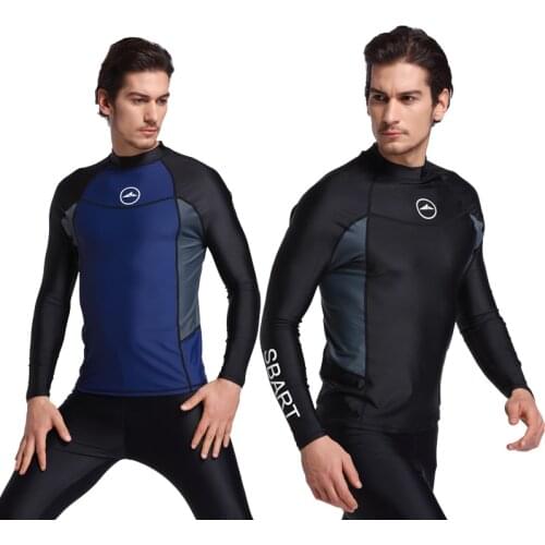 SBART 2017 diving suit long sleeve Swimwear bathing suit sun-proof jellyfish clothing split male snorkeling jacket male Swimwear