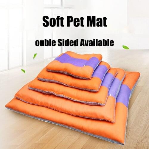 Pet Dog Mats Cotton Dog Beds Thick Blankets For Pets Winter Bed For Dog Soft Pets Sleeping Mats Warm Pad For Dogs Pets Bed Mats