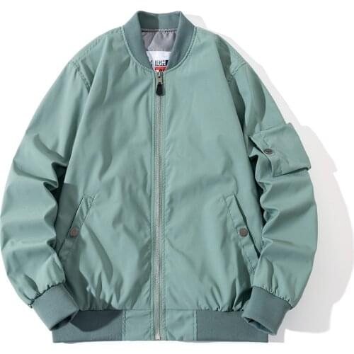 2021 jacket female windbreaker Autumn Bomber Jacket Women New Korean version Zipper Pockets loose Jacket Femme Chaqueta Mujer