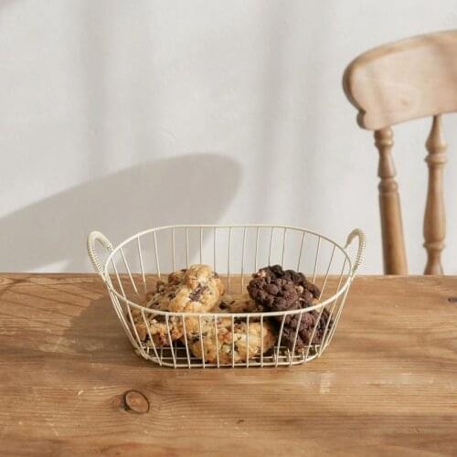 The Same Mini Iron Fruit Basket for Korean Bloggers Flower Girl Basket Storage Bins Gift Basket