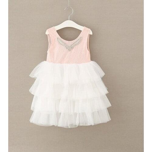 2018 Girls summer lace tutu princess dress , girls wedding dress , girls party dress kids , 5pcs/lot FC001