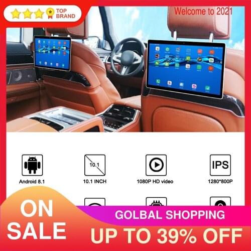 10.1 Inch Android 9.0 Car Headrest Monitor 1080 P HD 1080P Video Touch Screen WIFI/Bluetooth/USB/SD/HDMI/FM MP5 Video Player 2.5