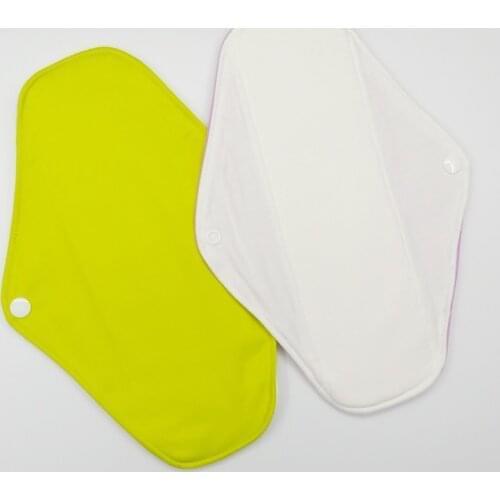 LECY ECO LIFE washable cloth sanitary napkin pads for menstrual period, 10 colors mama pads with organic bamboo cotton inner