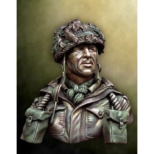 New Unassembled 1/10 British Paratrooper Bust Resin Kit DIY Toys Unpainted kits