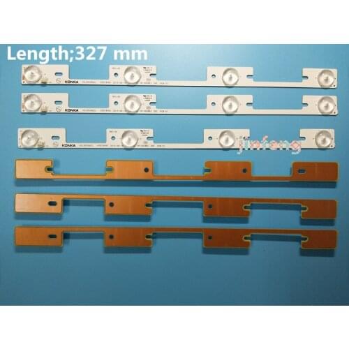 New 10 Pieces*4 LEDs*6V LED strips working for TV KDL39SS662U 35018339 KDL40SS662U 35019864 327mm