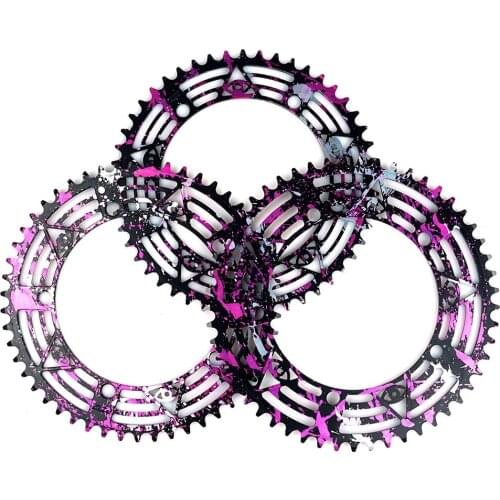 Single Speed Track Bike Disk 49T 51T 53T Black Red 7075-T6 Alloy Fixed Gear Disc Bicycle Parts Chain Wheel Cycling Parts