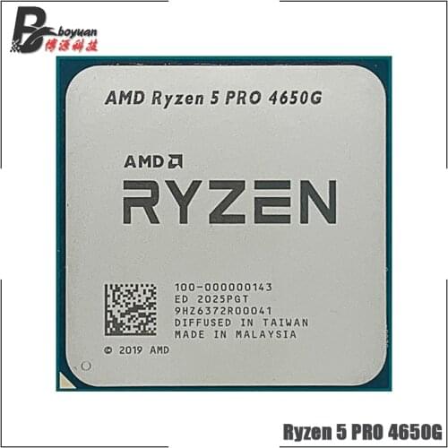 AMD Ryzen 5 PRO 4650G R5 PRO 4650G 3.7 GHz Six-Core Twelve-Thread 65W CPU Processor L3=8M 100-000000143 Socket AM4