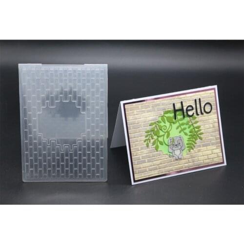 DABOXIBO Front Pattern DIY Paper Cutting Dies Scrapbooking Plastic Embossing Folder Size 10.5*15cm