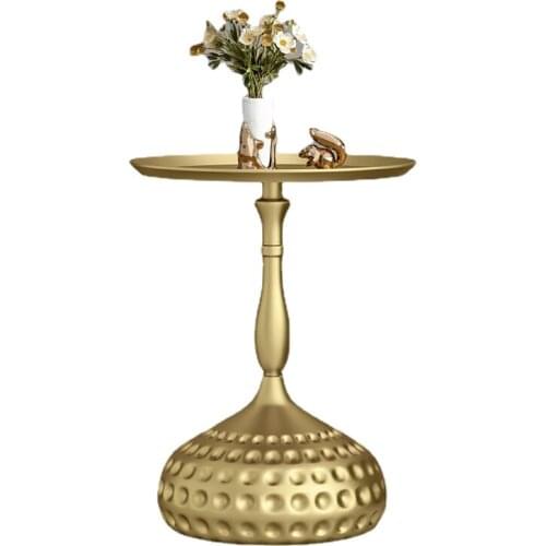 Modern Light Luxury Nordic Sofa Stone Plate Side Table Living Room Balcony Mini Small round Table