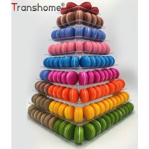 Transhome Cupcake Stand Macaron Tower 9 Tiers Macaron Stand Food Display/Cake Stand Wedding Decoration Birthday Party Favor 2019
