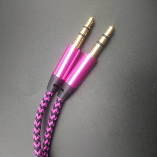 1 meter 3.5 mm male to male jack car audio cable FOR Hyundai ix35 iX45 iX25 i20 i30 Sonata,Verna,Solaris,Elantra,Accent,Veracruz