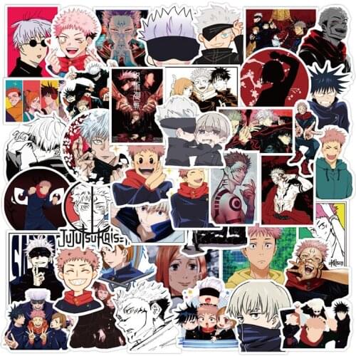 100pcs Anime Jujutsu Kaisen Sticker Sorcery Fight Stickers Waterproof Decals Skateboard Sticker For Laptop Suitcase