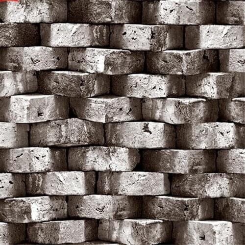 Wellyu Stone pattern 3d three-dimensional bump brick brick pattern brick new Chinese antique vintage Chinese style wallpaper