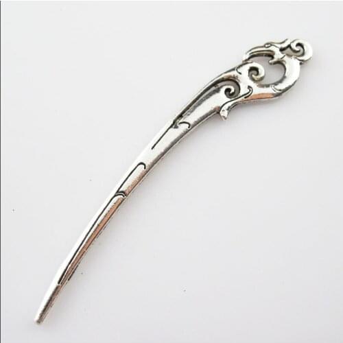 4 New Charms Tibetan Silver Clouds Bookmarks Connectors With Loop 14x93mm