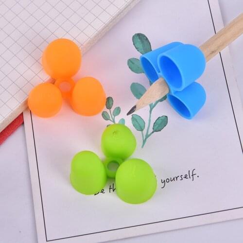 4Pcs/Set Ergonomic Writing Aid For Kids Learning Hold Pen Writing Posture Correct Fit On Pencil Pen Drawing