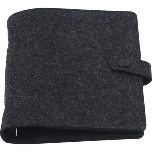 A5 A6 Felt Shell Fabric Notebook Loose Leaf Notebook Paper Planner Inner Page Ring Binder Stationery Gift Traveler Journal