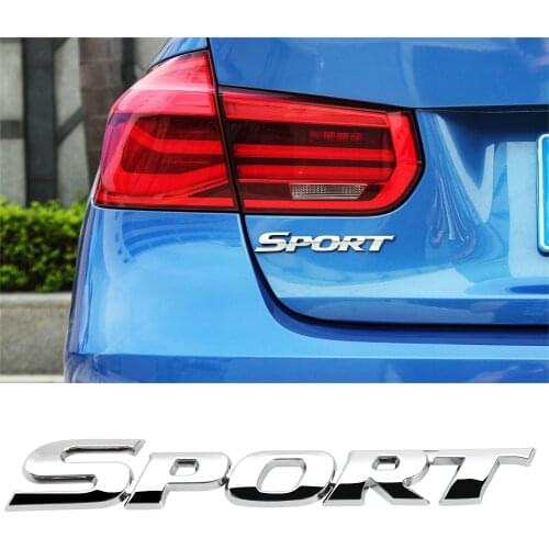 Car Sticker SPORT Emblem Badge Door Decal for Nissan Qashqai Pulsar March 370Z Micra Juke Note Tiida Wingroad NV200