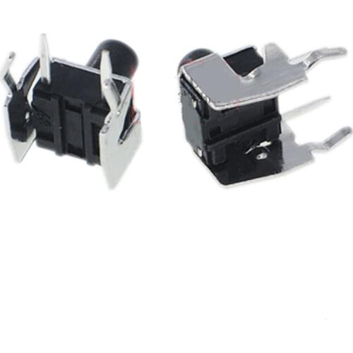 Free shipping 100PCS 6*6*5 horizontal bracket push button switch 6x6x5MM button touch switch