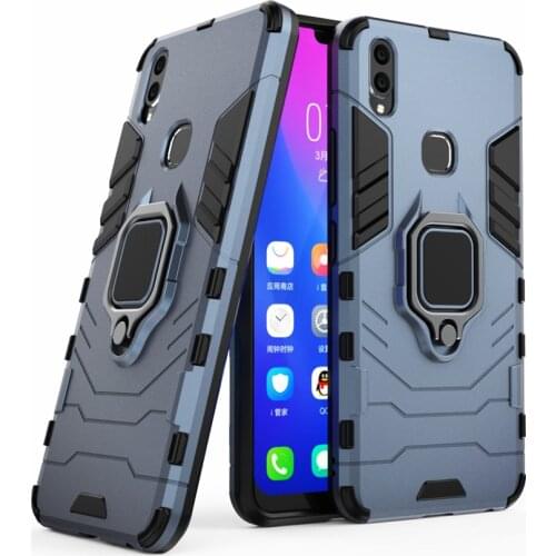 For Vivo V9 Case Shockproof Ring Stand Silicone + PC Phone Cover For Vivo V9 Cover vivov9 v 9 Cases For Vivo Y85 vivoy85 Z3X
