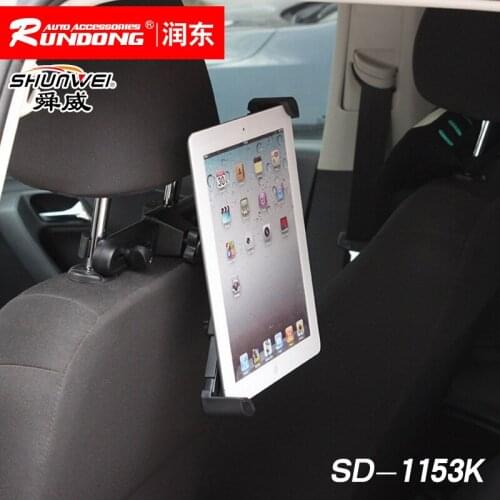 Shunwei Diagonal Backseat Tablet Computer Bracket 360 Degree Rotary Chair Back for iPad Bracket SD-1153K