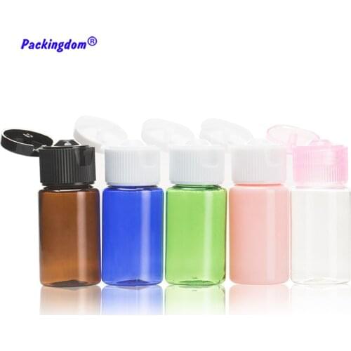 100pcs Plastic Travel Shampoo Bottle Flip Butterfly Cap Empty Sample Container Refill Lotion Bottles Small Cosmetic Packing 10ml