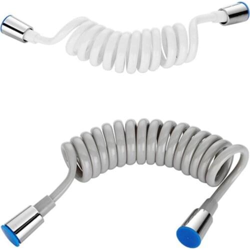 Spring Flexible Stretch Shower Hose For Toilet Bidet Sprayer Water Nozzles Telephone Line Plumbing Hose Bathroom Accessories