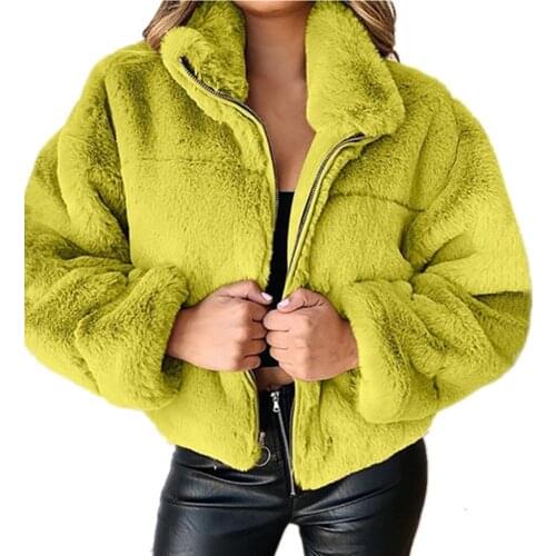 HRDGGDR Artificial Fur Coats