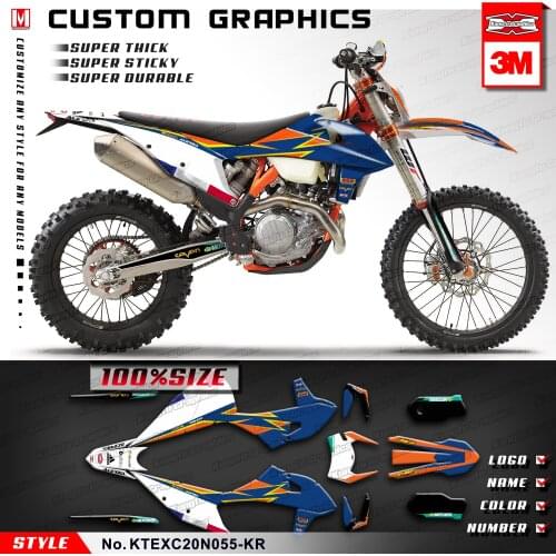 KUNGFU GRAPHICS Motorbike Vinyl Stickers for EXC EXC-F XC-W XCF-W 150 300 500 SX SXF XC-F 125 250 350 450 2019 2020 2021 2022
