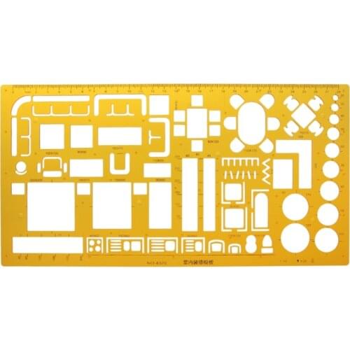 Interior Decorator Design Furniture Layout Architectural Template Ruler Drawing