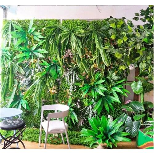 40*60cm Artificial Plants Panel Photography Props Home Garden Decoration Fake Plants Wedding Hotel Office cesped artificial