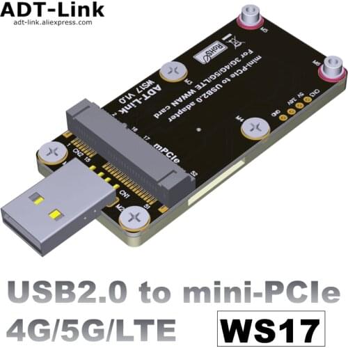 Mini-PCIe To USB 2.0 MPCIe Cards for 3G/4G/5G/LTE GSM, GPRS, 3G,CDMA, WLAN,WWLAN, HSPA MODEM , GPS, 4G WiMAX, LTE WIth Dual SIM